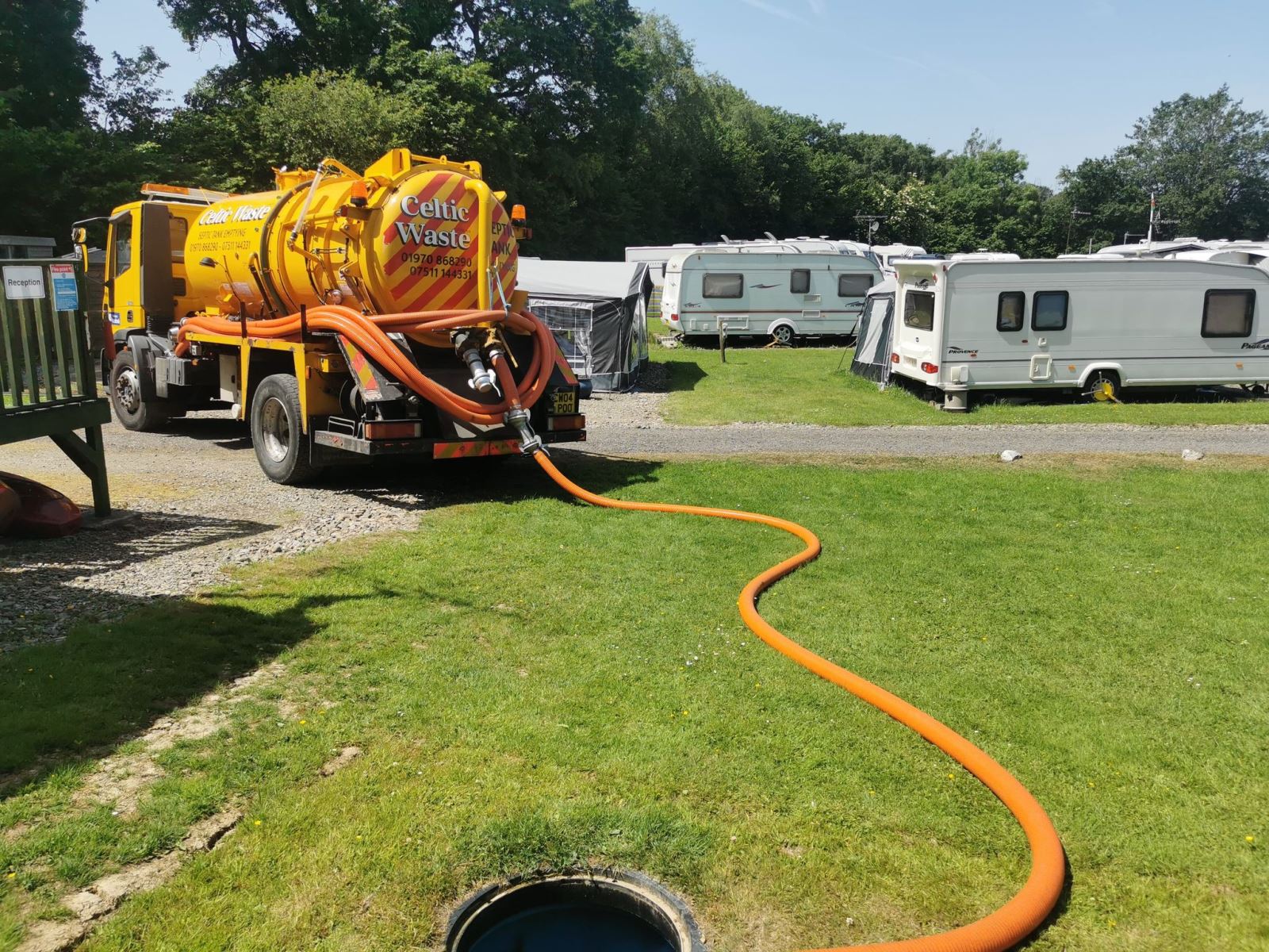 Caravan Park Septic Tank Emptying Service Llanarth, Nr. New Quay, Ceredigion, West Wales