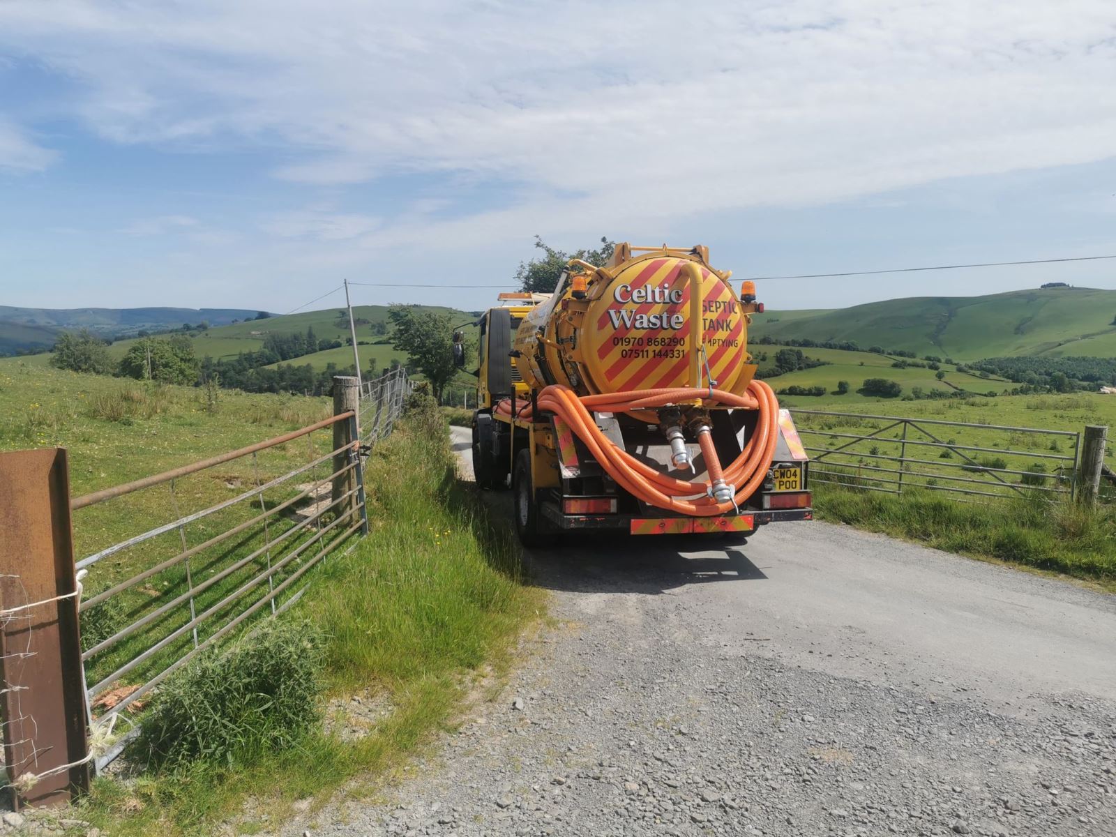 Mid Wales Celtic Waste Lorry for Septic Tank Emptying